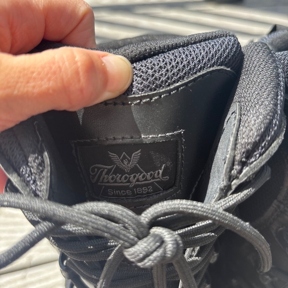 Thorogood Deuce Tactical Boots Men's Sz 14 W Black Z-Trak 8" Waterproof Side Zip - Picture 8 of 13